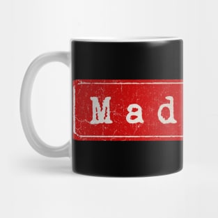 vintage retro plate Madness Mug